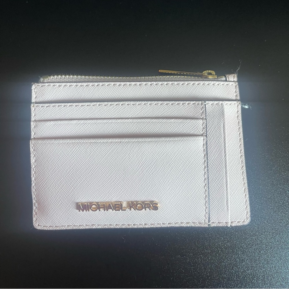 Pink MK card holder